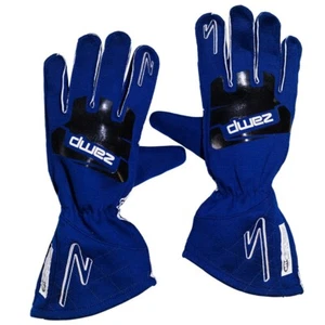 Zamp ZR-50 SFI 3.3/5 Medium Blue Race Driving Gloves Auto Racing RG10004M - Picture 1 of 3