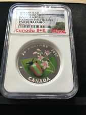 2017  Dogbane Beetle, Coloured Early Releases NGC Graded Silver $20**PF-69 UC**