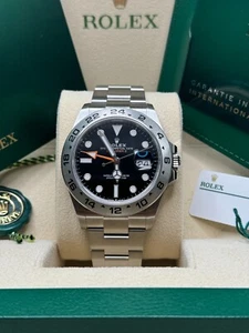 Rolex Explorer II NEW 2023 Black Dial Stainless Steel 42mm Oyster Bracelet - Picture 1 of 9