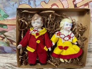 Puppenkonvolut antike Mignonettes von Hertwig um 1910-15 – 12 cm Sammlerstück - Picture 1 of 5