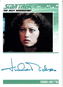 EL COMPLETO STAR TREK LA PRÓXIMA GENERACIÓN SERIE 1 AUTÓGRAFO JULIA NICKSON - Imagen 1 de 1