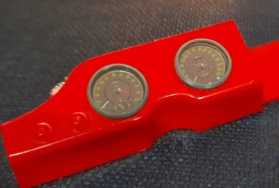 1/8 REVELL MONOGRAM - JAGUAR E-TYPE XK-E - MAIN GAUGES & TRIM RINGS SET  - RESIN - Image 1 of 4