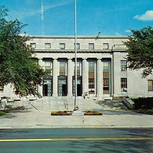 Postal cromada del Ayuntamiento de Hammond Indiana Building - Imagen 1 de 8