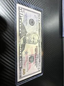 2005 $50 Note PRIME NUMBER SERIAL , 5 ofa kind+pair, 4 ofa kind together - Picture 1 of 4