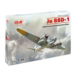 WWII German Reconnaissance Plane Ju 88D-1 ICM 48240 Plastic model kit Scale 1/48 - Picture 1 of 12