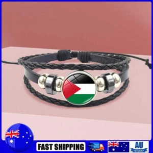 Countries Flag Bracelets Multilayered Retro Fashion for Women Men (XSWX6077) - Picture 1 of 8