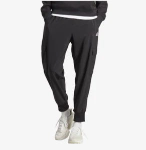 adidas Essentials BOS Woven Pants Black HA4348 Men's Sz S-XXL New Casual - Picture 1 of 8