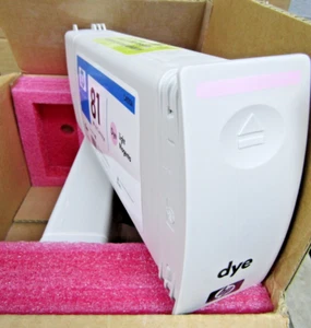 🔥2) NEW HP HP 81 LIGHT MAGENTA DYE 680ml INK CARTRIDGE PINK C4935A C5071A LOT 2 - Picture 1 of 13