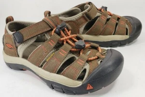 KEEN Newport H2 Sandals - Kids Dark Earth/Spicy Orange Size 1 - Picture 1 of 12