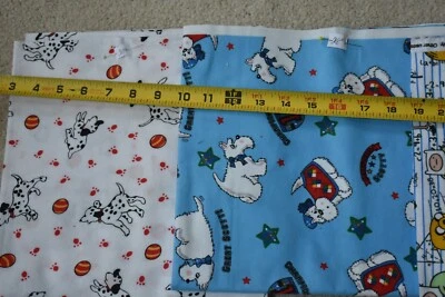 Paquete/lote de 2 yardas y 22" de largo, franela de algodón con estampado de novedad animal, T296 Foto 1 de 4