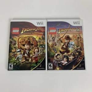 Lotto Lego Indiana Jones Avventure Originali e 2 Avventure Continua Nintendo Wii - Foto 1 di 17