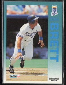 1992 Fleer #154 George Brett Kansas City Royals