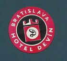 CZECHOSLOVAKIA - OLD HOTEL LUGGAGE LABEL - HOTEL DE VIN - BRATISLAVA