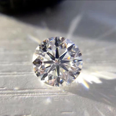Luxurious 0.5 Ct Round EGL Certified F ColorLAB-GROWN  Diamond VVS2 Clarity 5ATT - Image 1 of 4