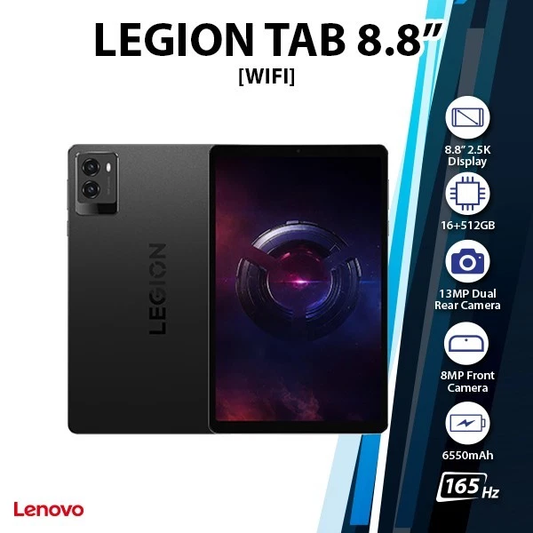 Lenovo Legion Tab 8.8" Android PC Tablet (Wi-Fi/16GB+512GB/Octa Core/NEW) - Image 1 of 4