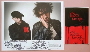 She Wants Revenge AUTOGRAPHED 8x10 Press Kit Photo 2005 Signed Picture + Sticker - Picture 1 of 8