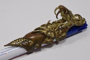 alter GLIEDERRING aus BRONZE Monster Alien Gothic Gelenkring Ganzfingerring - Bild 1 von 5