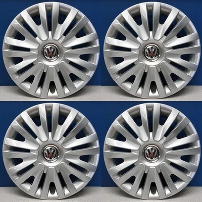 👀 2010-2014 Volkswagen Golf # 61560 15 «18 спиц колпаки колес 5K0-601147-FVZN набор/4 - Изображение 1 из 4