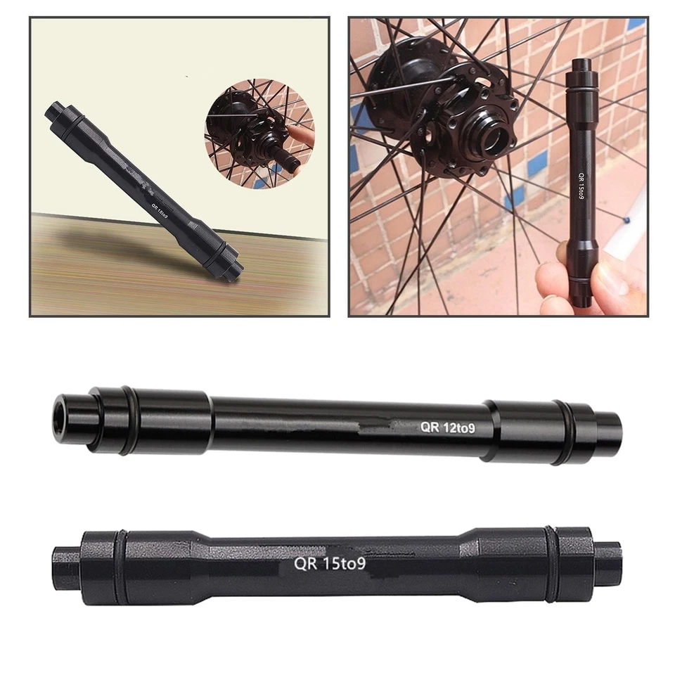 Adattatore da perno passante bici a Qr, asse anteriore forcella ruota bicicletta - Immagine 1 di 1