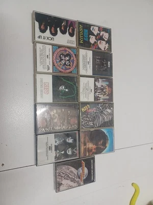 KISS LOT OF 11 (original)  Casablanca CASSETTES, Poly  1970s  GOOD CONDITION  - Image 1 of 4