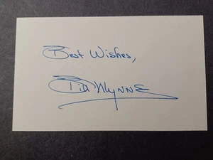 Billy Wynne Signed Index Card - Mets, White Sox, Angels - Picture 1 of 1