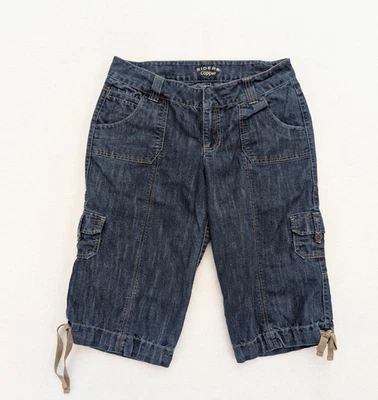 Pantalones cortos de mezclilla cargo Riders Copper para mujer bermudas skimmer talla 7/8M Foto 1 de 4