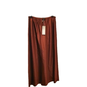 Eileen Fisher Redwood Stretch Charmeuse schräg Seide Maxirock Größe SP oder LP - Bild 1 von 11