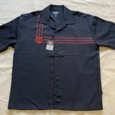 BC ETHIC Vintage 2000’s Men’s Short Sleeve Shirt Black Made in U S A Size L - Image 1 of 4