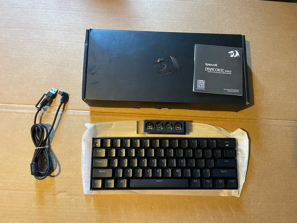 Redragon K530 Pro Draconic 60% Wireless RGB Mechanical Keyboard - Black - Image 1 of 1