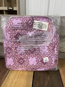 Vera Bradley Lunch Crossbody Bag Lavender Medallion NWT Cooler Tote Pink - Picture 1 of 3