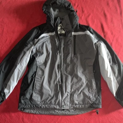 Zero Xposur Men’s Jacket Removable Hood Full Zip Size Medium Black/gray - Image 1 of 4