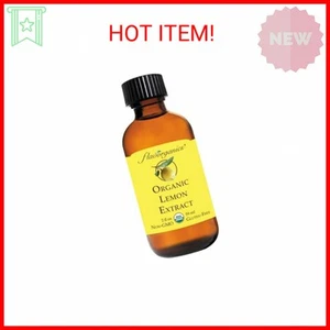 Flavorganics Organic Lemon Extract, 2 Ounce Bottle - Picture 1 of 2
