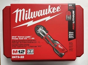 Milwaukee 2473-22 M12 12V Lithium-Ionen Force Logic kabelloses Werkzeugset (NEU) - Bild 1 von 2