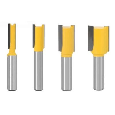 Smooth Cutting with High Performance Straight Router Bit 8mm Shank 4pcs - Image 1 of 4