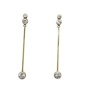 Ohrringe 9 kt Gelbgold Diamant - Bild 1 von 5