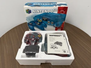 New Unused Funtastic Series Ice Blue Nintendo 64 N64 Console Complete In Box CIB - Picture 1 of 20