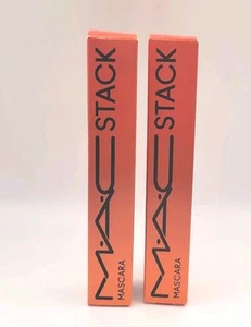 2x MAC - STACK MASCARA Black New Year Shine Limited Edition - 12ml Each - Picture 1 of 8