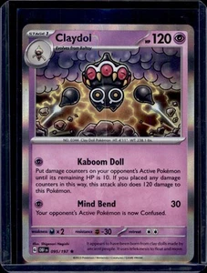 Claydol SV03: Pokémon Llamas de Obsidiana #095/197 Holo Raro Casi Nuevo+ - Imagen 1 de 2
