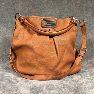 Bolso de Hombro Hobo Marc by Marc Jacobs Clásico Q Hillier Naranja Cuero Plisado - Imagen 1 de 17