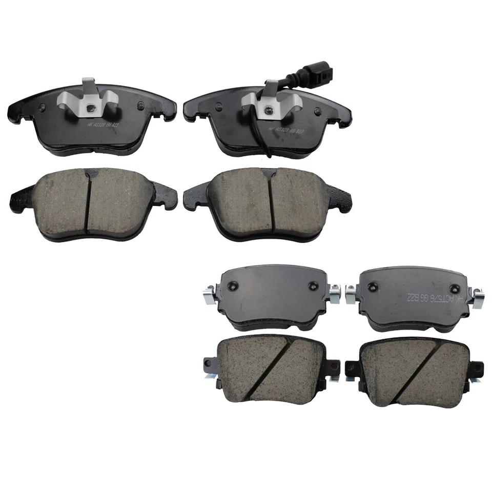 Kit de pastillas de freno cerámicas delanteras y traseras Akebono Euro para Audi Q3 Quattro VW Passat Foto 1 de 1