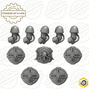 Marines - Wolves - Primal Hounds Destroyers shields (x5 Left - Round) - Imagen 1 de 1