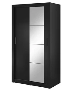 Schrank Schiebetürenschrank Kleiderschrank ARTI AR-06 - Schwarz - Bild 1 von 6