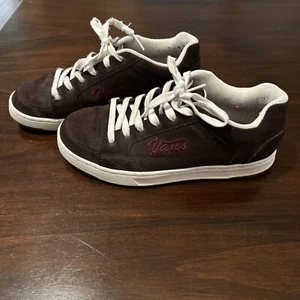 Vans Shoes Gwynn Brown Suede Leather Skateboarding Women’s Sz 10 US Y2K 90s - Picture 1 of 15