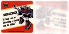 1985 Hasbro Milton Bradly, Transformers Karte, Aufkleber - Rauchschutz (B77)