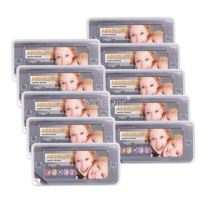 Soportes de Cerámica de Zafiro de Ortodoncia Dental Mini Roth 022, 3 4 5 Ganchos Foto 1 de 4