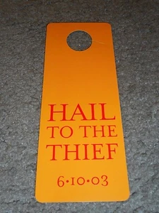 RADIOHEAD - HAIL TO THE THIEF - ORIGINAL DOORHANGER - 2003 - Picture 1 of 2