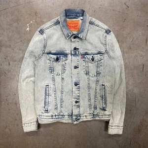 De Colección Levi's Strauss Clásica Camionero Denim Chaqueta Motociclista Lavado Ligero Pequeña 1 - Imagen 1 de 4