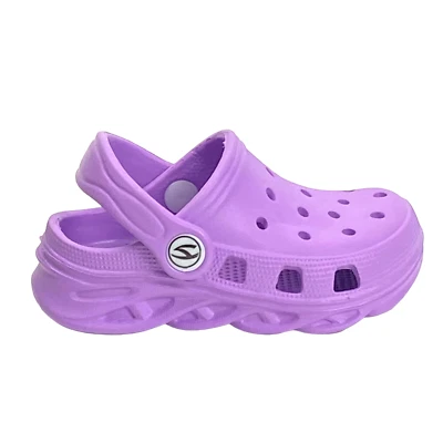 Tamancos infantis de espuma para jardim infantil 5,5 sandálias roxas - Imagem 1 de 4
