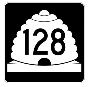 Utah State Highway 128 Sticker Decal R5453 Highway Route Sign - Picture 1 of 1