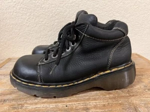 Vintage Dr. Martens 8542 Black Leather Chunky Oxford Derby Boots UK 6 US 7,5-8 - Bild 1 von 8